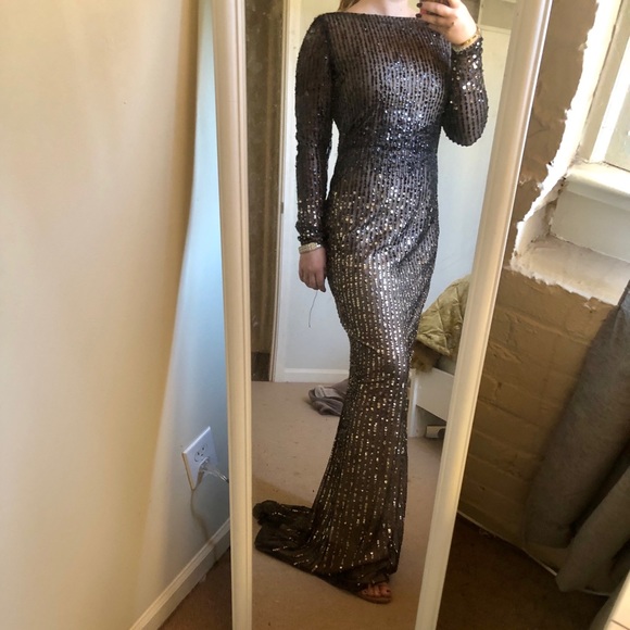 Adrianna papel fully embroidered evening gown, 4 - Picture 1 of 4